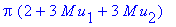 Pi*(2+3*M*u[1]+3*M*u[2])