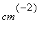 cm^(-2)