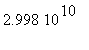 2.998*10^10