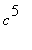 c^5