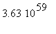 3.63*10^59