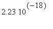 2.23*10^(-18)