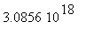 3.0856*10^18