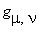 g[mu,nu]