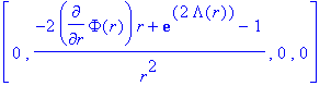 Einstein := matrix([[-exp(2*Phi(r))*(2*diff(Lambda(...