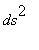 ds^2