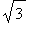 sqrt(3)