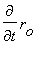 diff(r[o],t)