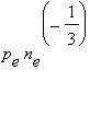 p[e]*n[e]^(-1/3)