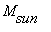 M[sun]