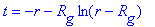 t = -r-R[g]*ln(r-R[g])