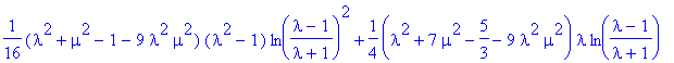 f2 := gamma = 1/2*(1+q+q^2)*ln((lambda^2-1)/(lambda...