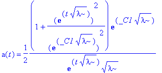 a(t) = 1/(sqrt(lambda)), a(t) = -1/(sqrt(lambda)), ...