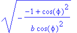 sqrt(-(-1+cos(phi)^2)/(b*cos(phi)^2))