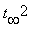 t[infinity]^2