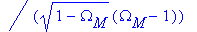 sol_2 := 1/4*(-ln(-(Omega[M]-1)/((-Omega[M]-2*y+2*y...
