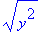 sqrt(y^2)