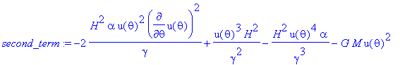 second_term := -2*H^2*alpha*u(theta)^2*diff(u(theta...