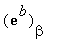 exp(b)[beta]