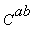 C^ab