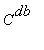 C^db