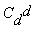 C[d]^d