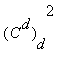 (C^d)[d]^2