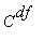 C^df