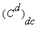(C^d)[dc]