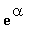 exp(alpha)