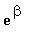 exp(beta)