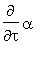 diff(alpha,tau)