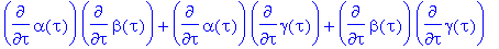 eq_1 := 1/2*diff(alpha(tau),`$`(tau,2))+1/2*diff(be...
