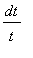dt/t