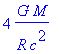 4*G*M/(R*c^2)