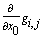 diff(g[i,j],x[0])