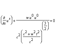 diff(u^x,s)+w*u^0*u^0/(c^2*((c^2+w^2*t^2)/(c^2))^(3...
