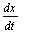 dx/dt