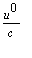 u^0/c
