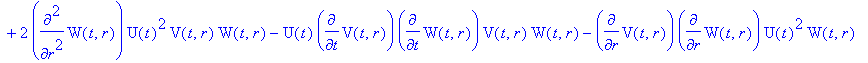 ` G33` = -1/4*(-2*diff(W(t,r),`$`(t,2))*U(t)*V(t,r)...