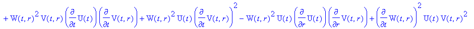 ` G33` = -1/4*(-2*diff(W(t,r),`$`(t,2))*U(t)*V(t,r)...