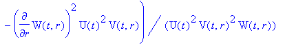 ` G33` = -1/4*(-2*diff(W(t,r),`$`(t,2))*U(t)*V(t,r)...