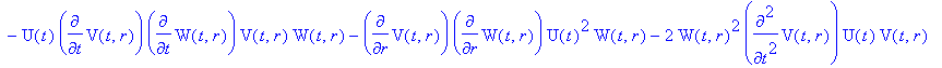 E[5] := -2*diff(W(t,r),`$`(t,2))*U(t)*V(t,r)^2*W(t,...
