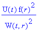 U(t)*f(r)^2/(W(t,r)^2)