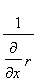 1/diff(r,x)