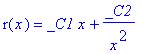 r(x) = _C1*x+_C2/(x^2)