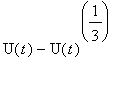 U(t)-U(t)^(1/3)