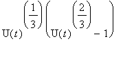 U(t)^(1/3)*(U(t)^(2/3)-1)