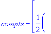 ZZ := TABLE([index_char = [-1], compts = vector([1/...