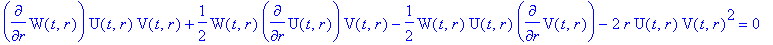 diff(W(t,r),r)*U(t,r)*V(t,r)+1/2*W(t,r)*diff(U(t,r)...